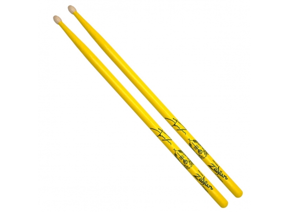 Zildjian ZASJD2 Josh Dun 2 Amarela Ponta Madeira Par Zildjian ZASJD2 Josh Dun 2 Amarela Ponta Madeira Par